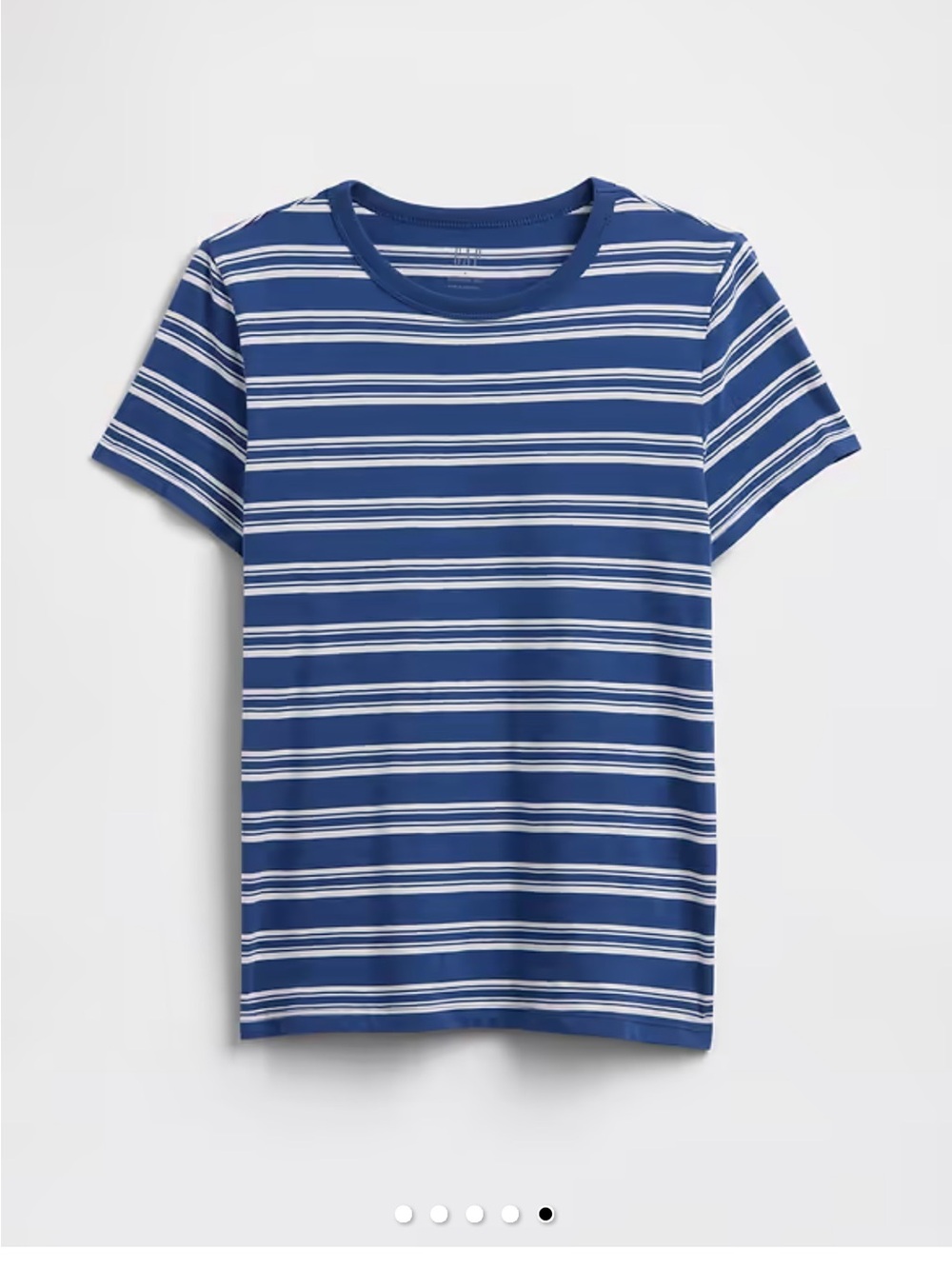 GAP favorite Stripe Crewneck Tee - blue stripe